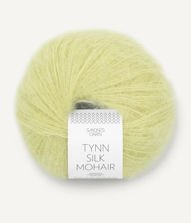 Sandnes Tynn Silk Mohair lime punch 9523