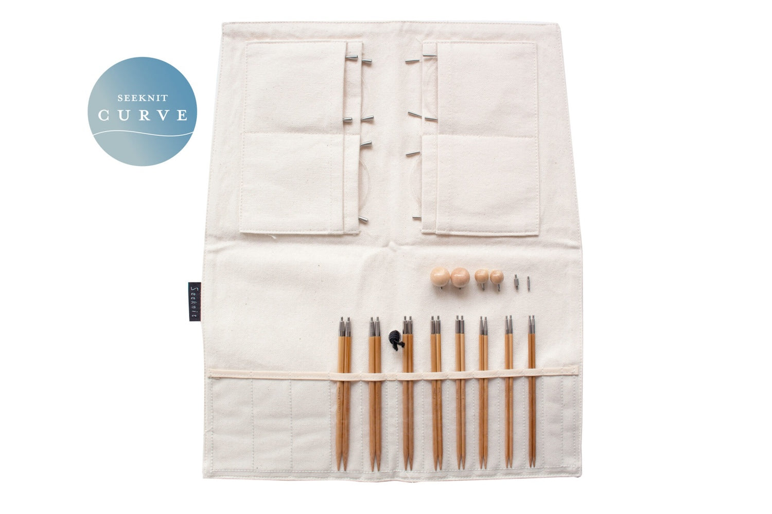 Koshitsu Curve Needle Set - 12.5 cm length, thin tips - 2.75 to 5.00 mm, 8 sizes