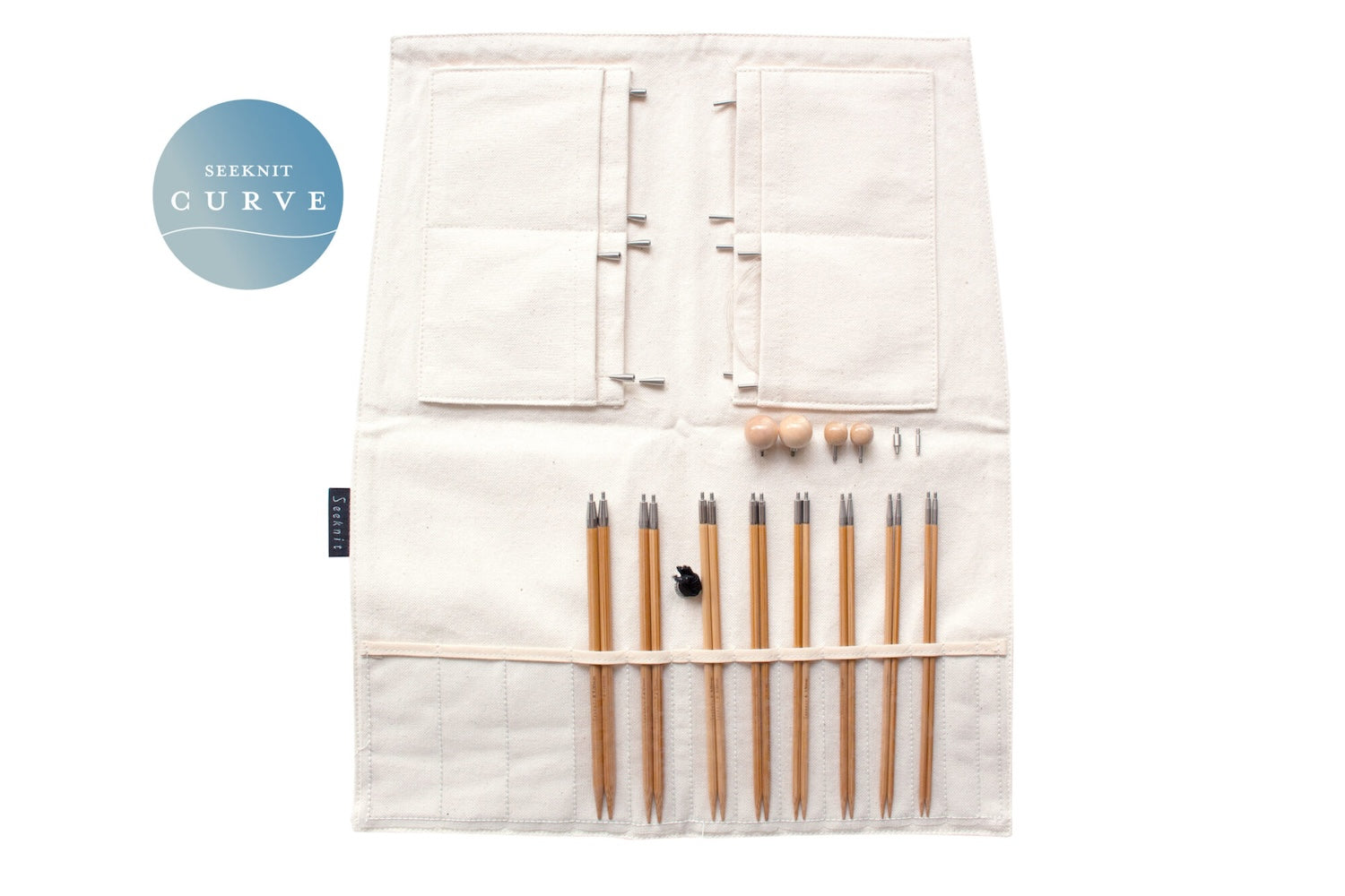 Koshitsu Curve Needle Set - 15 cm length, thin tips - 2.75 to 5.00 mm, 8 sizes