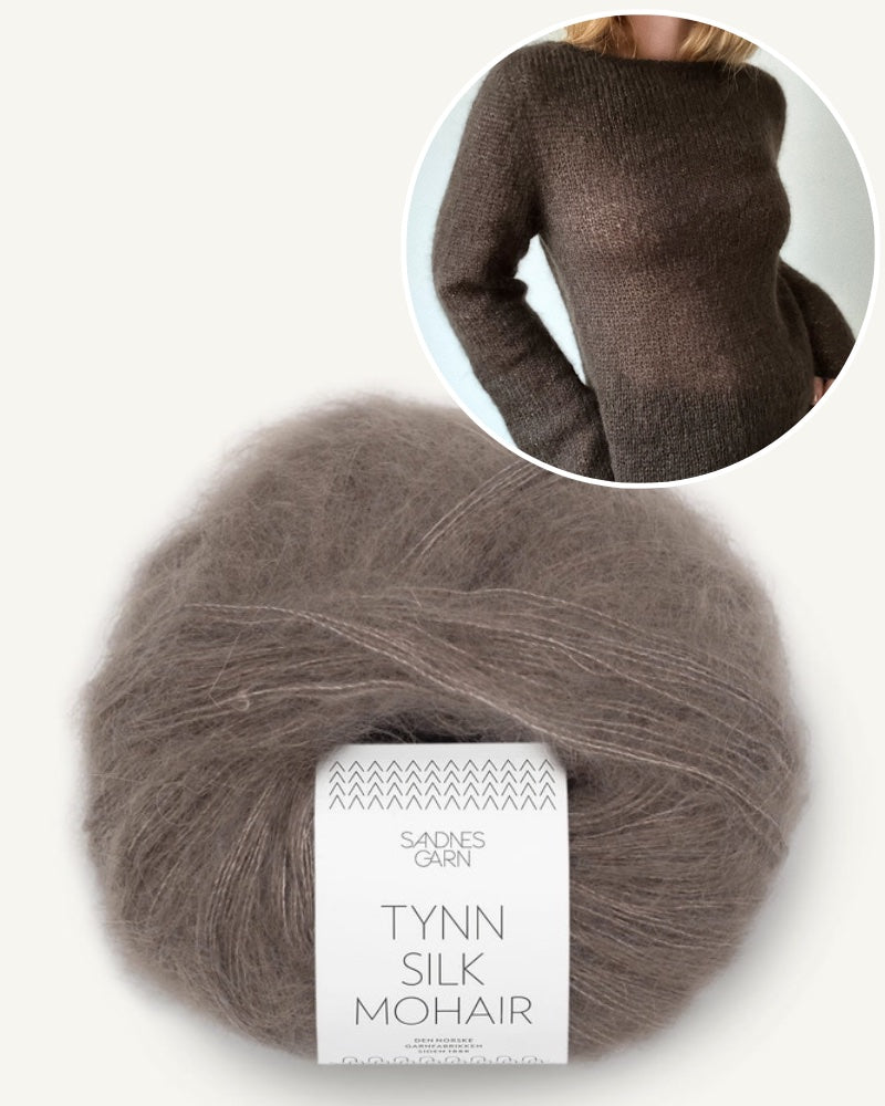 My Favourite Things Knitwear Blouse No 1 aus Tynn Silk Mohair eichenlaub
