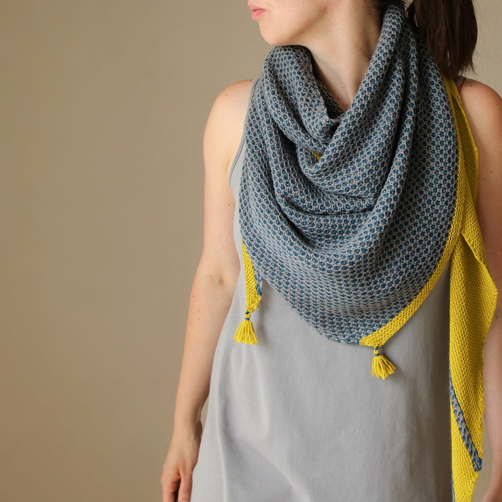 Helgoland Tuch | feines Muster aus Cheeky Merino Joy von Rosy Green Wool