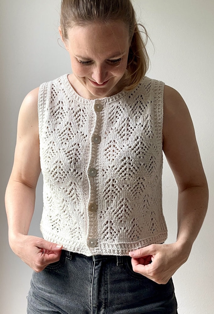Hey Ho Vest | sommerliche Weste aus Line von Sandnes Garn