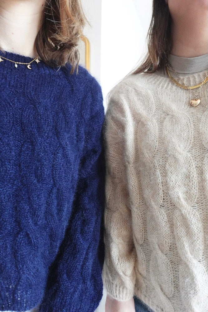 Louise Blouse von wemadewardrobe mit Soft Silk Mohair von Knitting for Olive 5