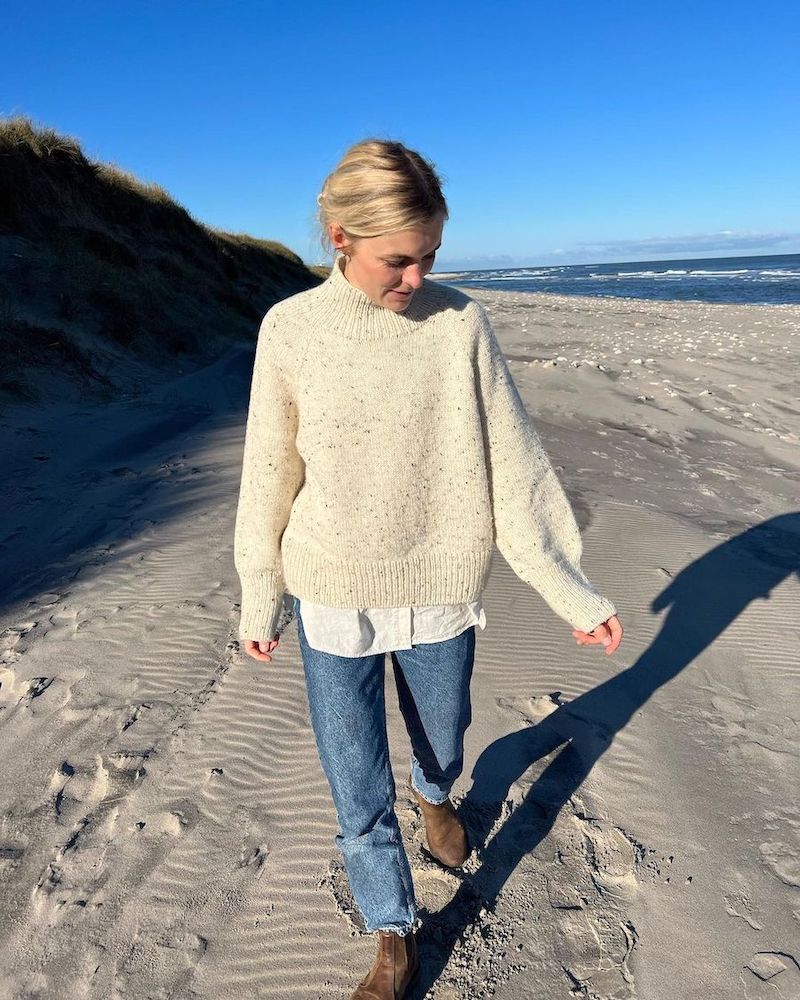 Louvre Sweater | casual sweater with Peer Gynt from Sandnes Garn