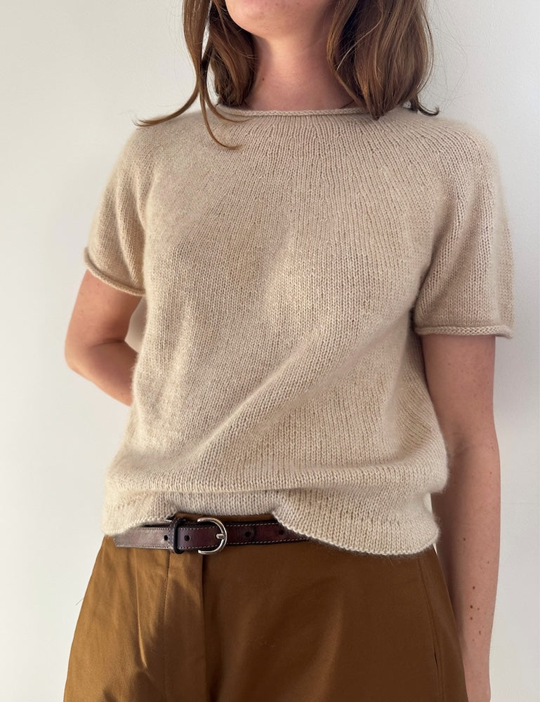 Plain Yoke Tee Cashmere | Basic Shirt aus Classic Cashmere von Cardiff