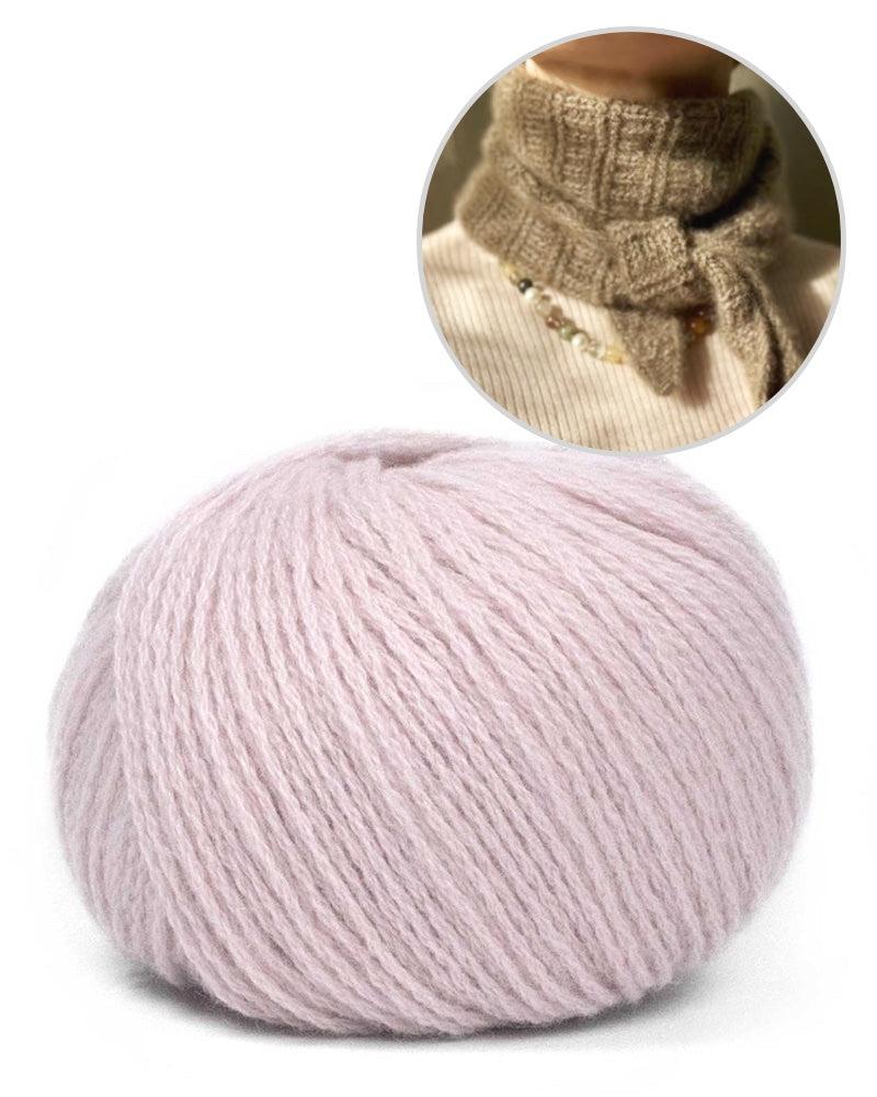 Garnpaket Scarf N0. 4 aus Bio Cashmere in rosenquarz