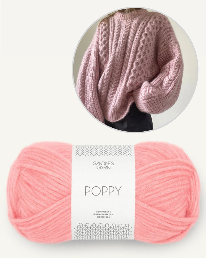 Aegyo Sweater von Aegyo Knit mit Poppy von Sandnes Garn 6