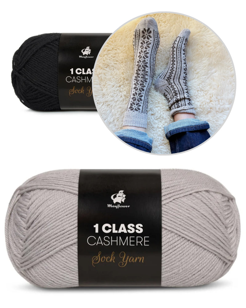 Apricity Socks | Liebesbrief an den Winter aus 1 Class Cashmere von Mayflower Denmark