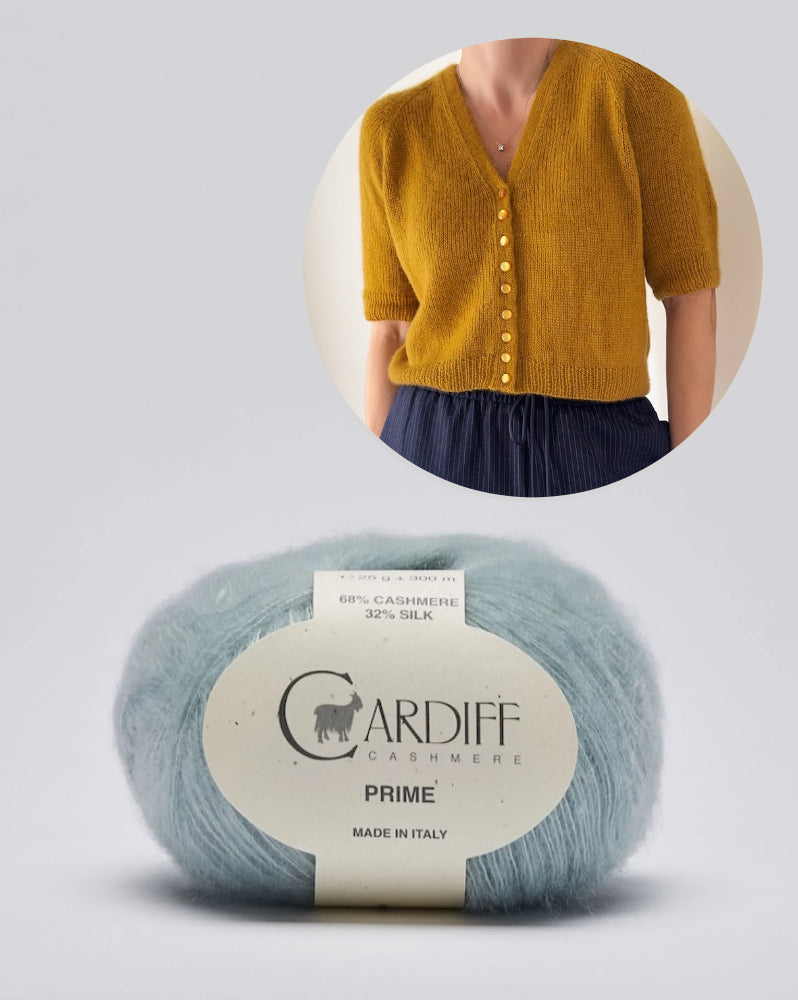 Aris Blouse | Kaschmir und Seide mit Prime von Cardiff Cashmere