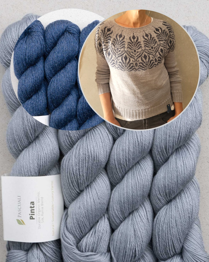 Art Deko Sweater | kunstvolles Muster aus Pinta von Pascuali