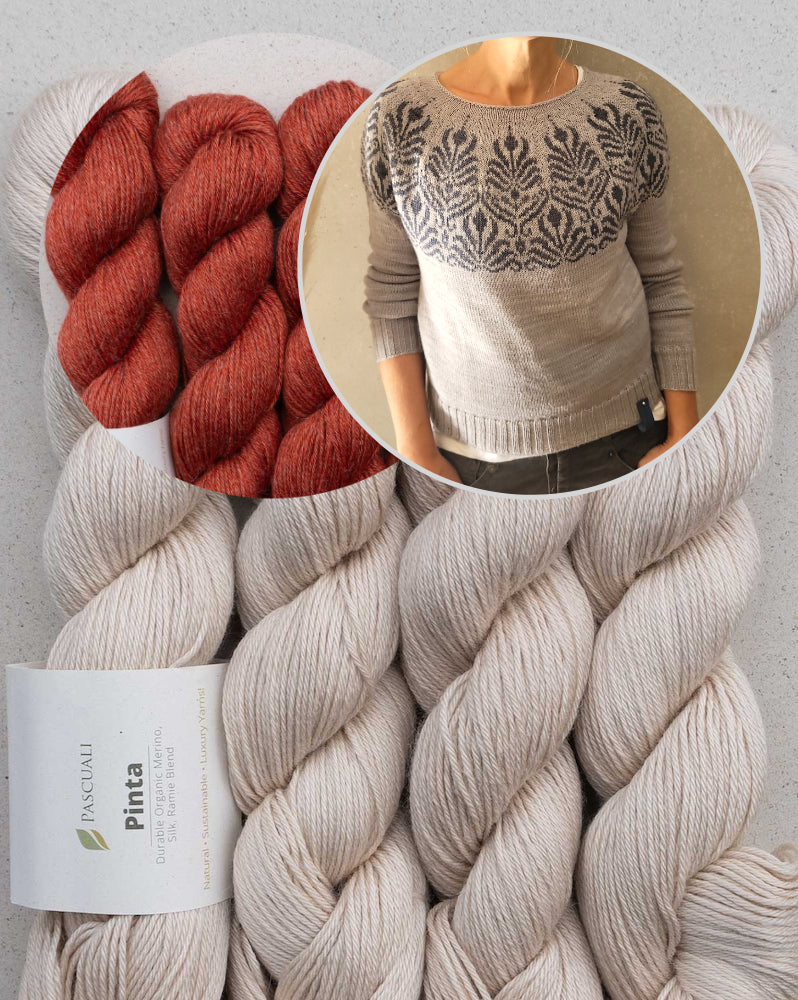 Art Deko Sweater | kunstvolles Muster aus Pinta von Pascuali