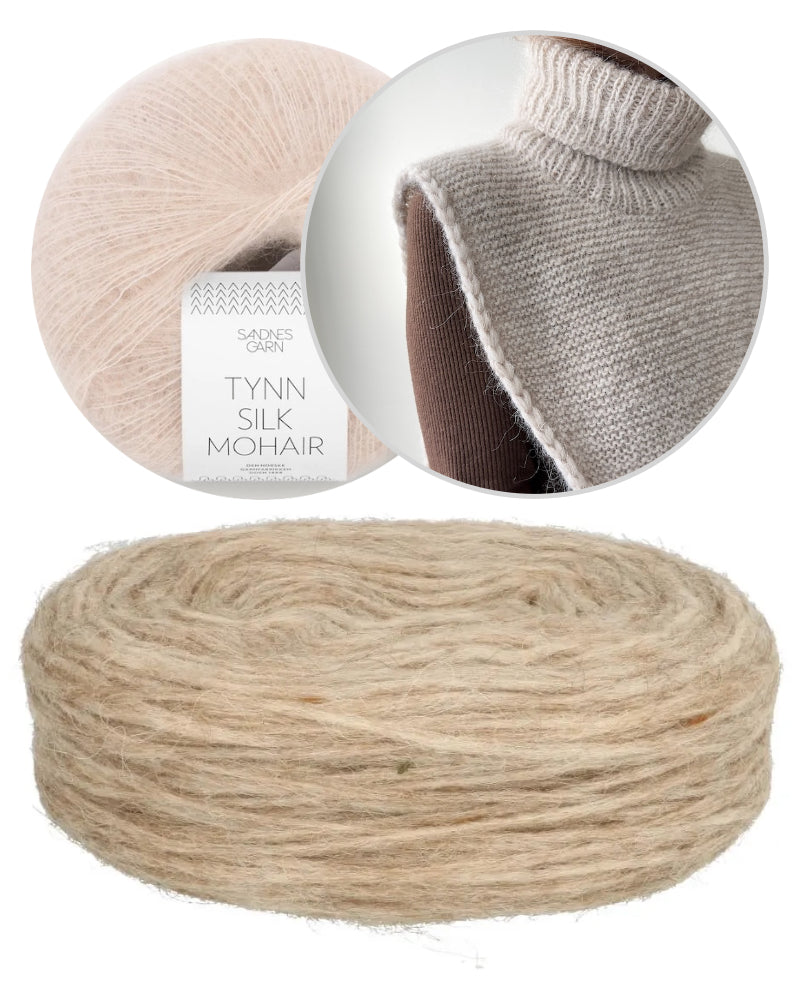 Autumn Tales Cowl | schlicht und warm aus Plötulopi von Lopi Island und Tynn Silk Mohair von Sandnes