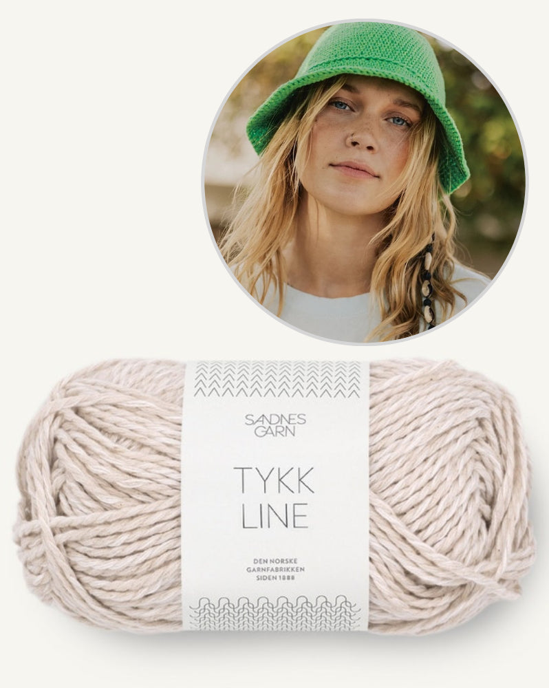 Sandnes Bailey´s Bucket Hat mit Tykk Line von Sandnes Garn gehäkelt 5