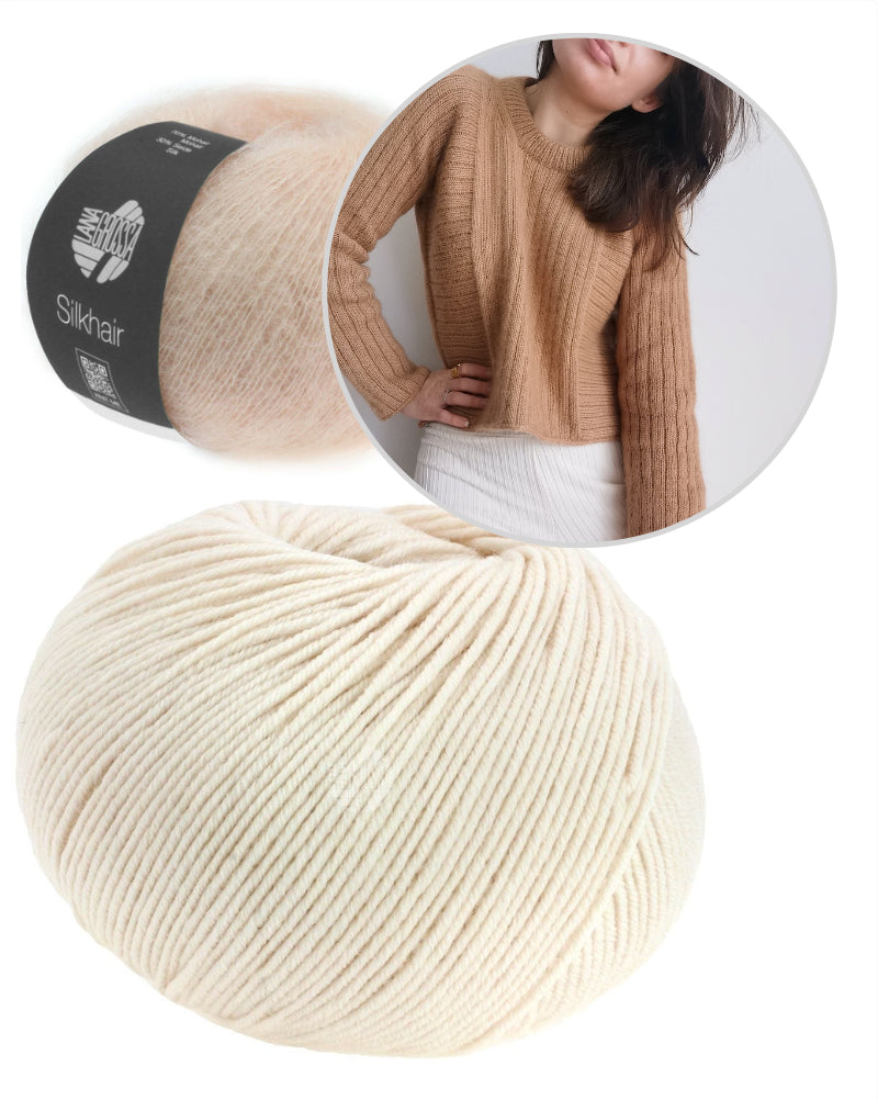 Ann-Kathrin Stoll Basic Rib Sweater mit Cool Wool und Silkhair von Lana Grossa 8