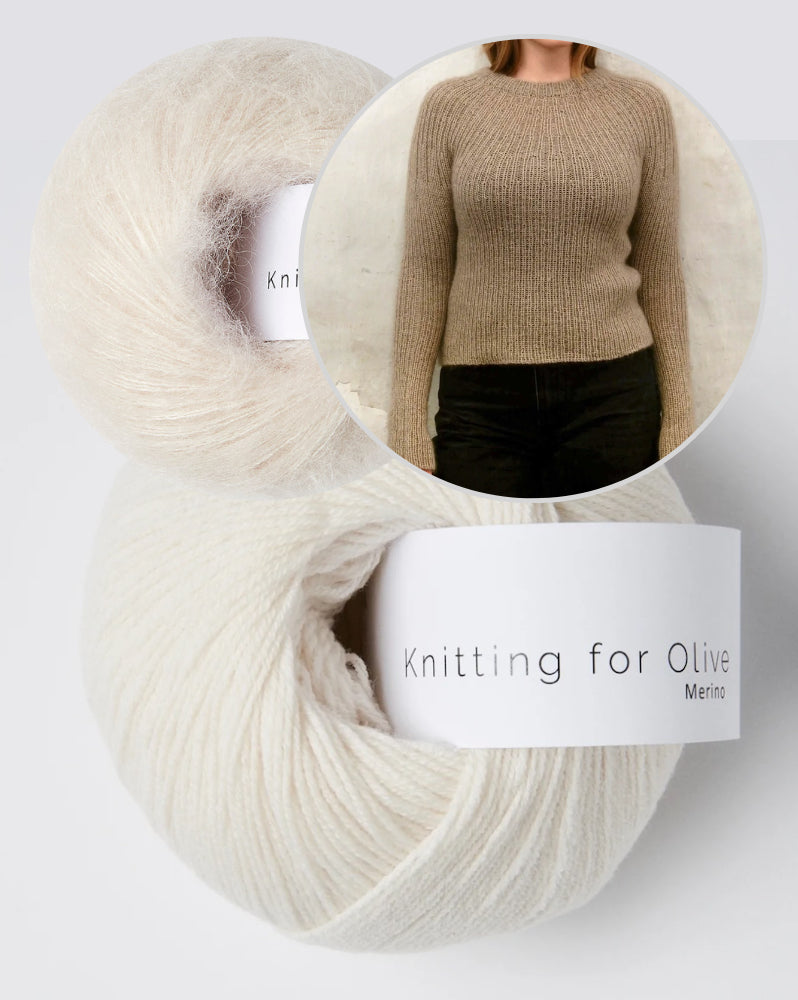 Bellis Rib Shirt | zartes Muster aus Merino und Soft Silk Mohair