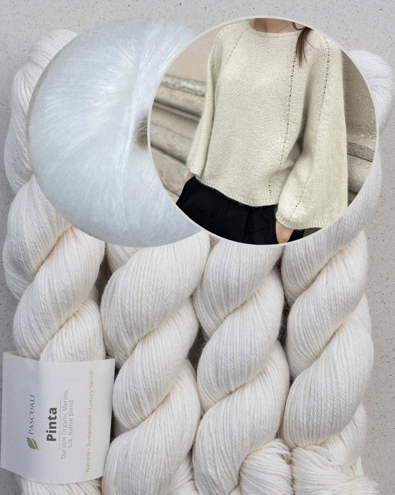 Breath Blouse | zarte A-Linien aus Pinta und Mohair Bliss von Pascuali