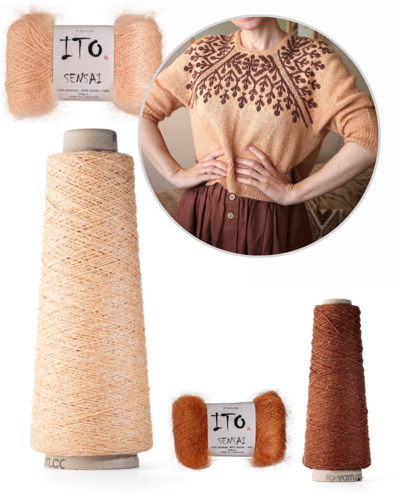 Candelaria Blouse | traditional pattern from Kinu and Sensai by ITO Yarn