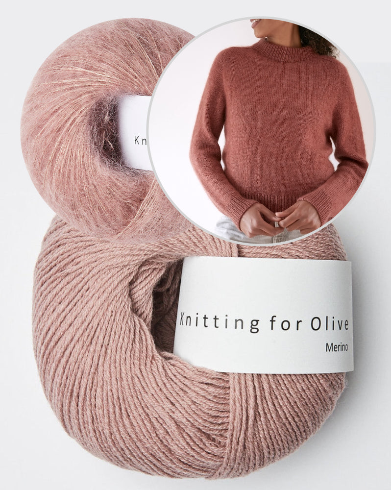 Carlie Sweater | lässig elegant aus Merino und Soft Silk Mohair von Knitting for Olive