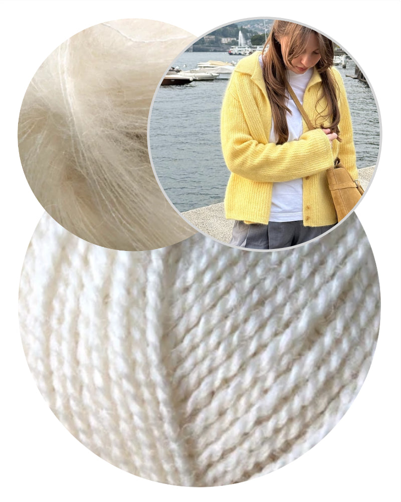 Chantal Collar Cardigan von Moreca Knit mit Wild & Soft und Kid Seta von Gepard Garn 10