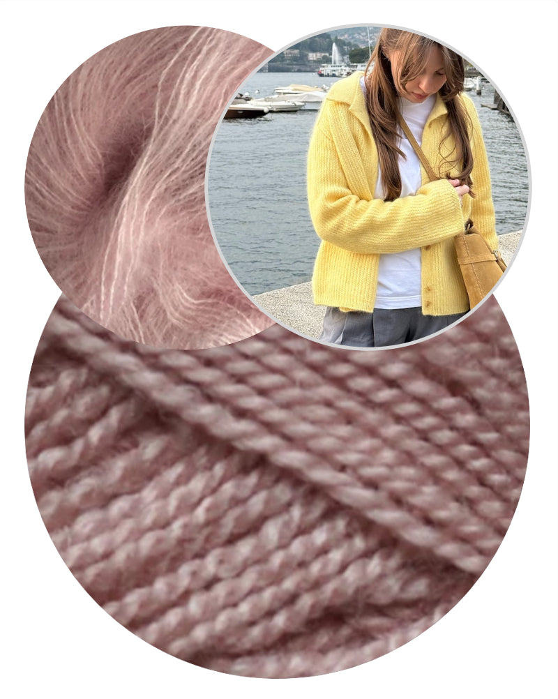 Chantal Collar Cardigan von Moreca Knit mit Wild & Soft und Kid Seta von Gepard Garn 12