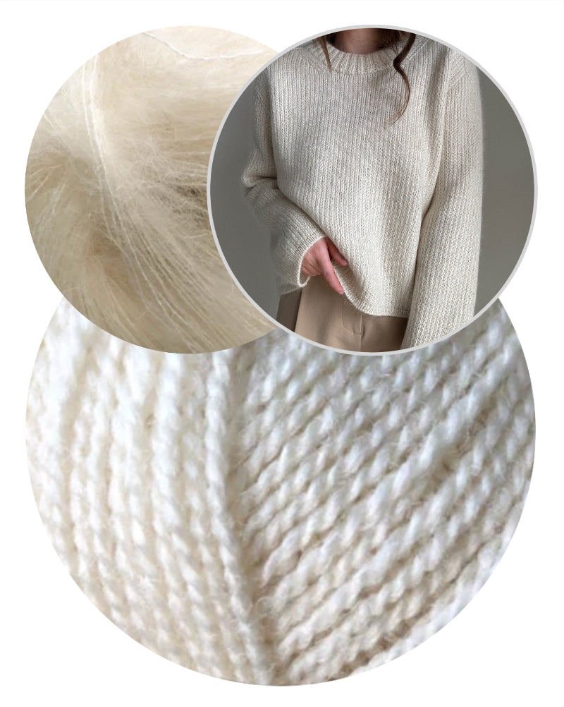 Moreca Knit Chantal Sweater mit Wild & Soft und Kid Seta von Gepard Garn 10