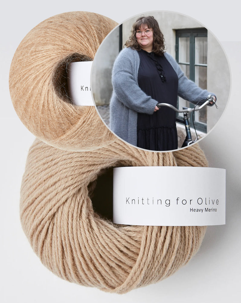 Knitting for Olive Charles Grey Cardigan mit Heavy Merino und Soft Silk Mohair 9