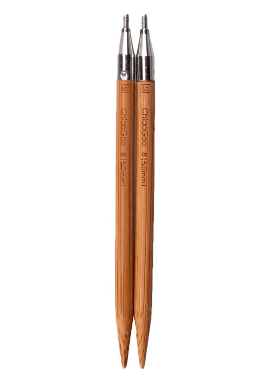 ChiaoGoo Spin bamboo interch. tips 13cm 3.00mm patina - 1pc à ChiaoGoo Spin bamboo interch. tips 13cm 3.00mm patina - 1pc à