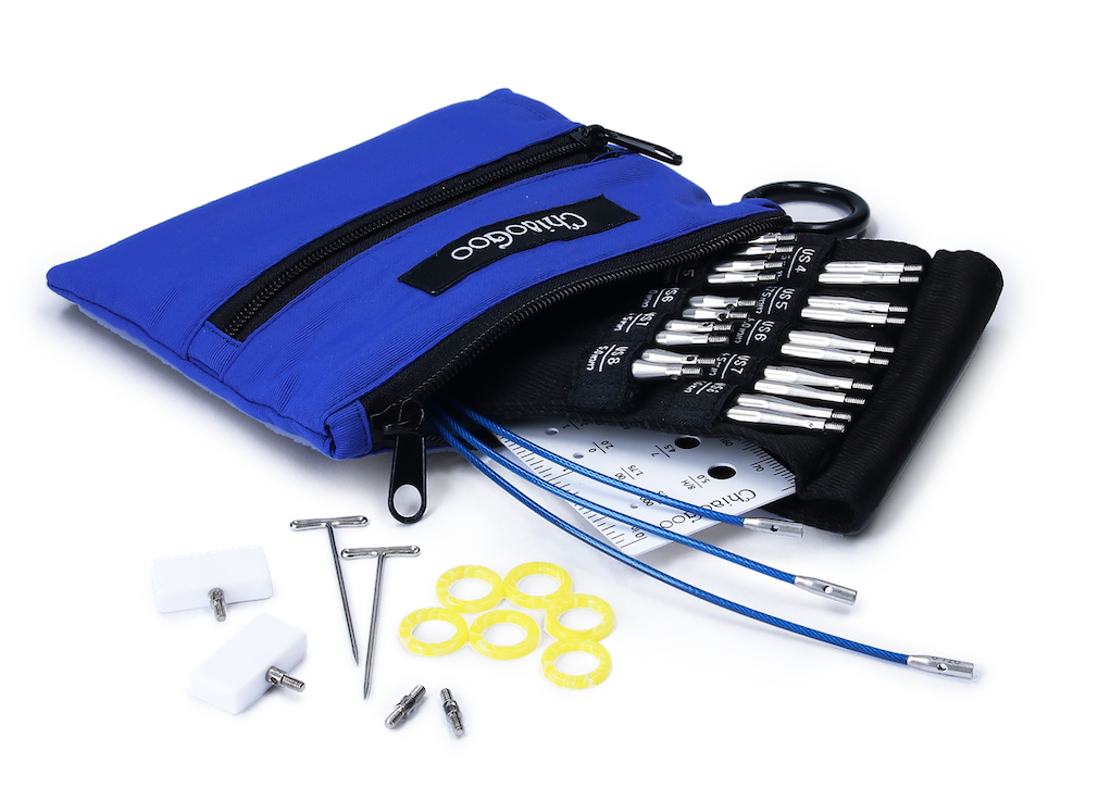 Nadelset Twist Blue Shorties