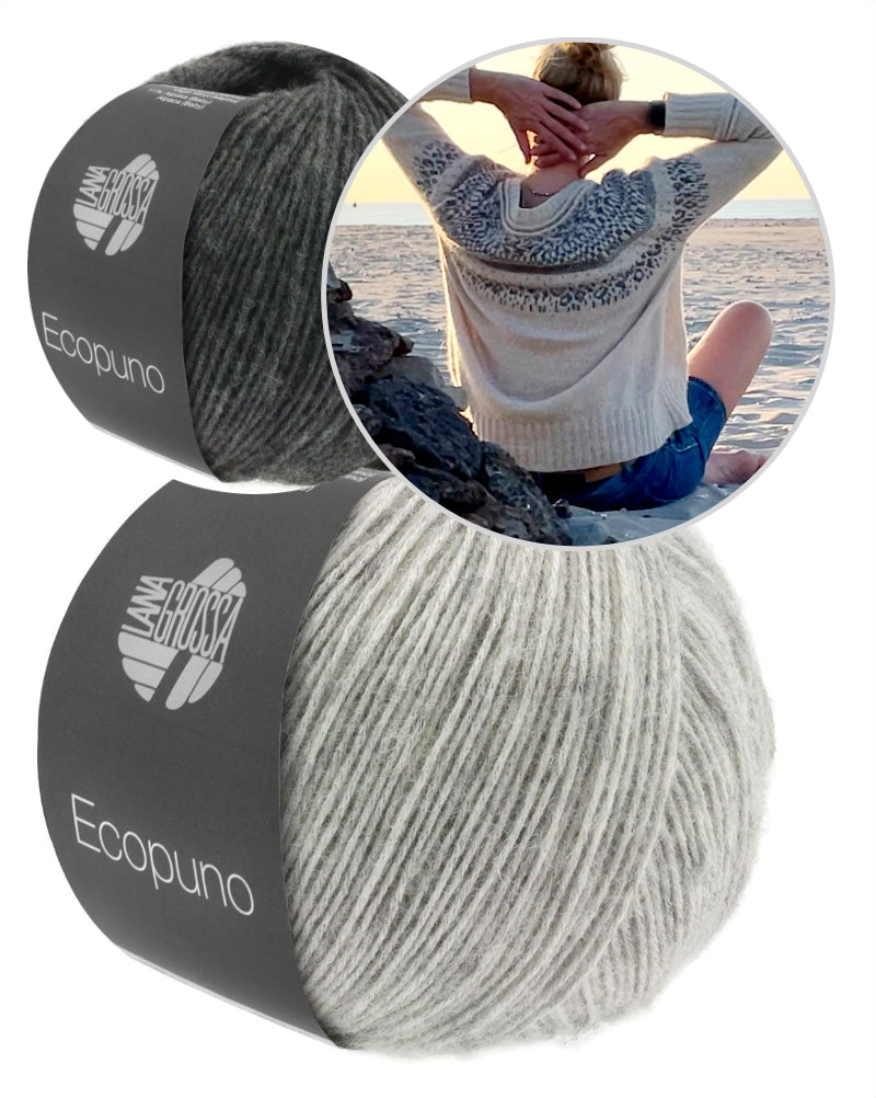 Chill on a Summer´s day Sweater | stressfreies Muster aus Ecopuno von Lana Grossa