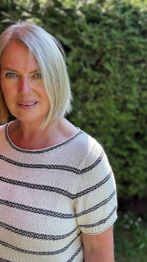 Lotte Tee | maritime Streifen aus Line von Sandnes Garn