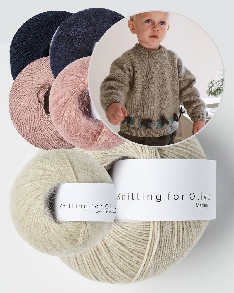 Christmas Morning Sweater Kids | Weihnachtspullover aus Merino und Soft Silk Mohair von Knitting for Olive