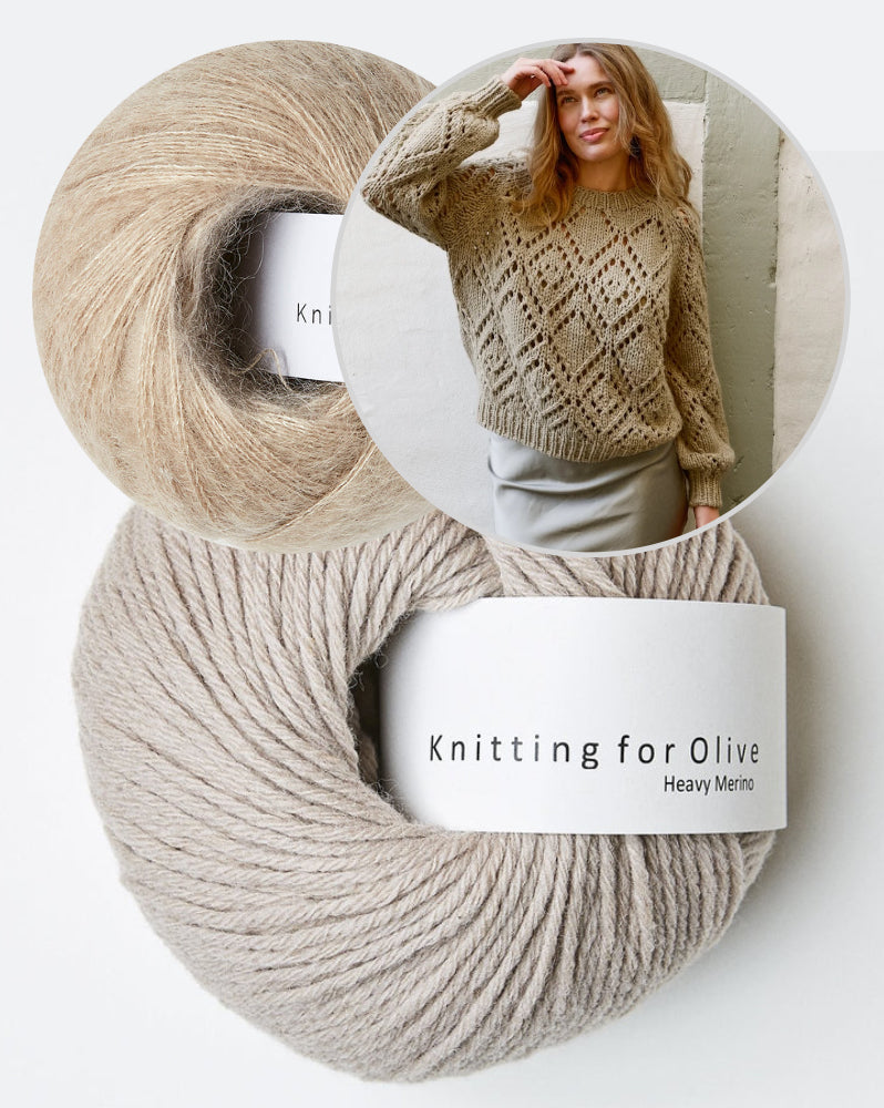 Clotilde Sweater von Knitting for Olive mit Heavy Merino und Soft Silk Mohair 10