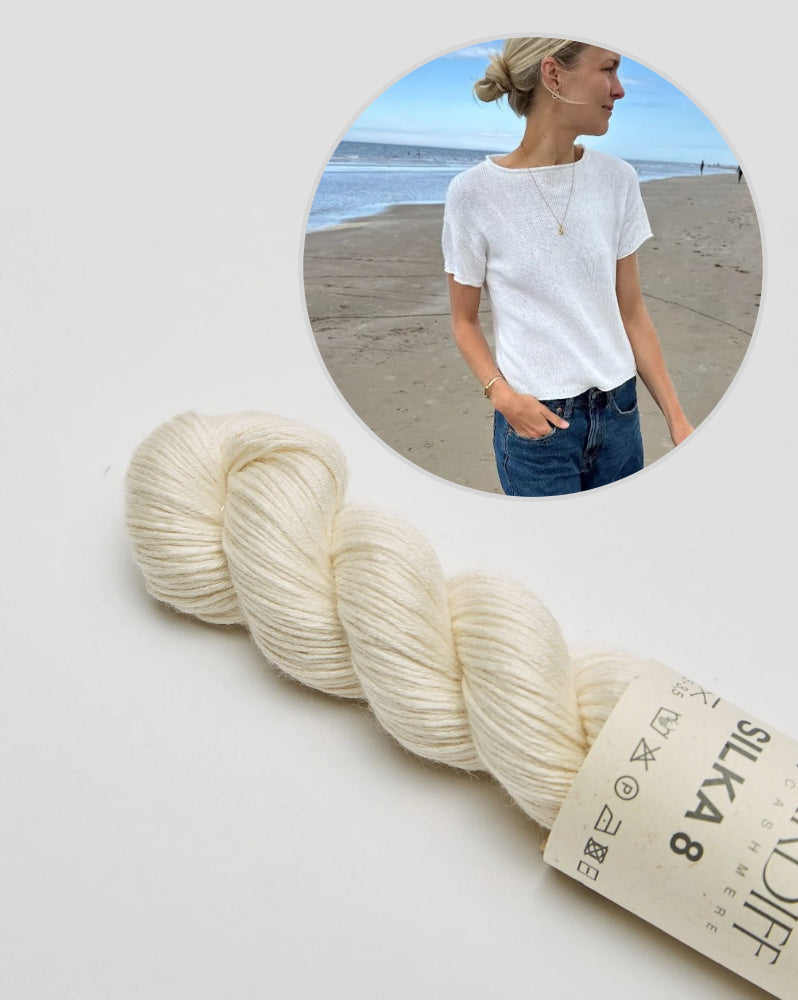 Cloud Tee - Silka Edition | schimmernd und super weich aus Silka von Cardiff Cashmere