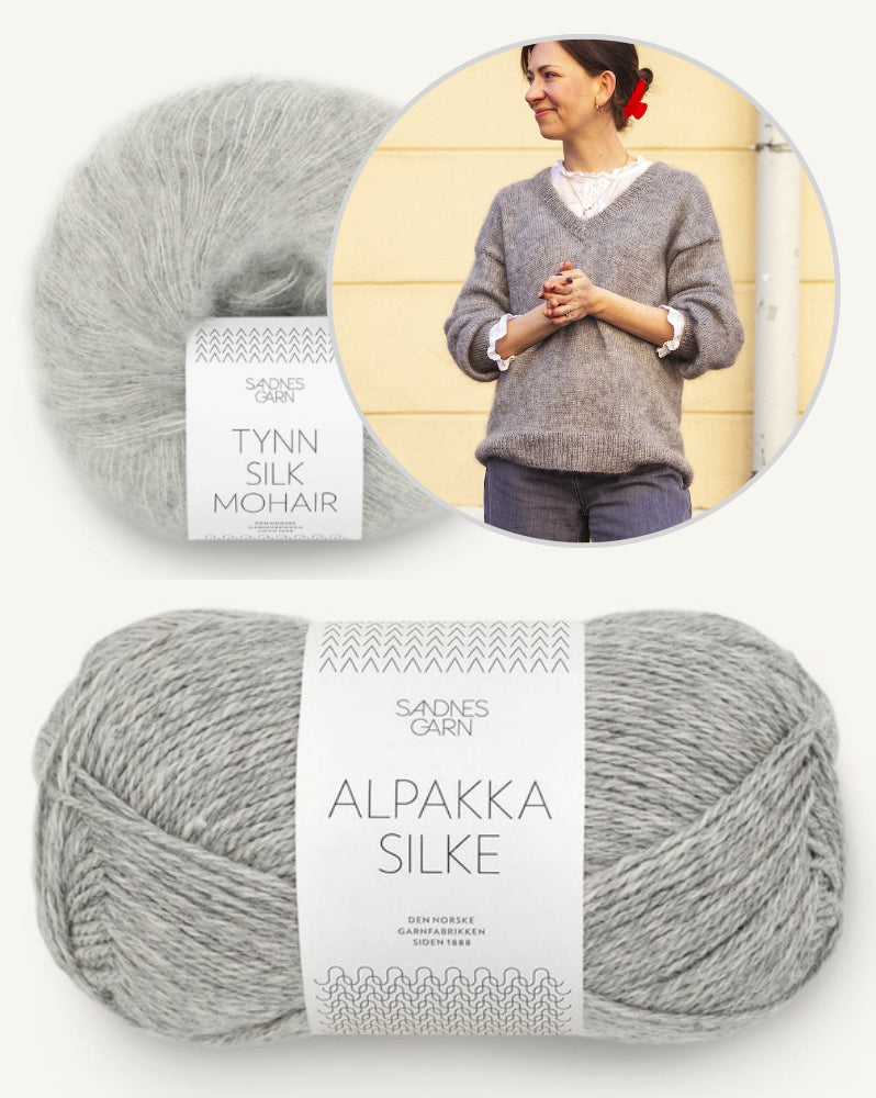 Comfort Zone Sweater | super weich und bequem aus Alpakka Silke und Tynn Silk Mohair von Sandnes Garn