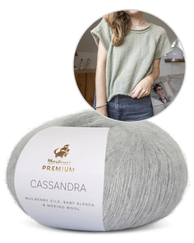 Community KAL Shirt | ultra-light shirt made from Cassandra by Mayflower Denmark