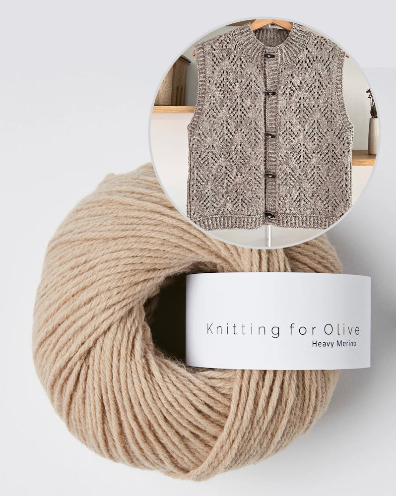 Cosy Hey Ho Vest | winterliches Muster aus Heavy Merino von Knitting for Olive