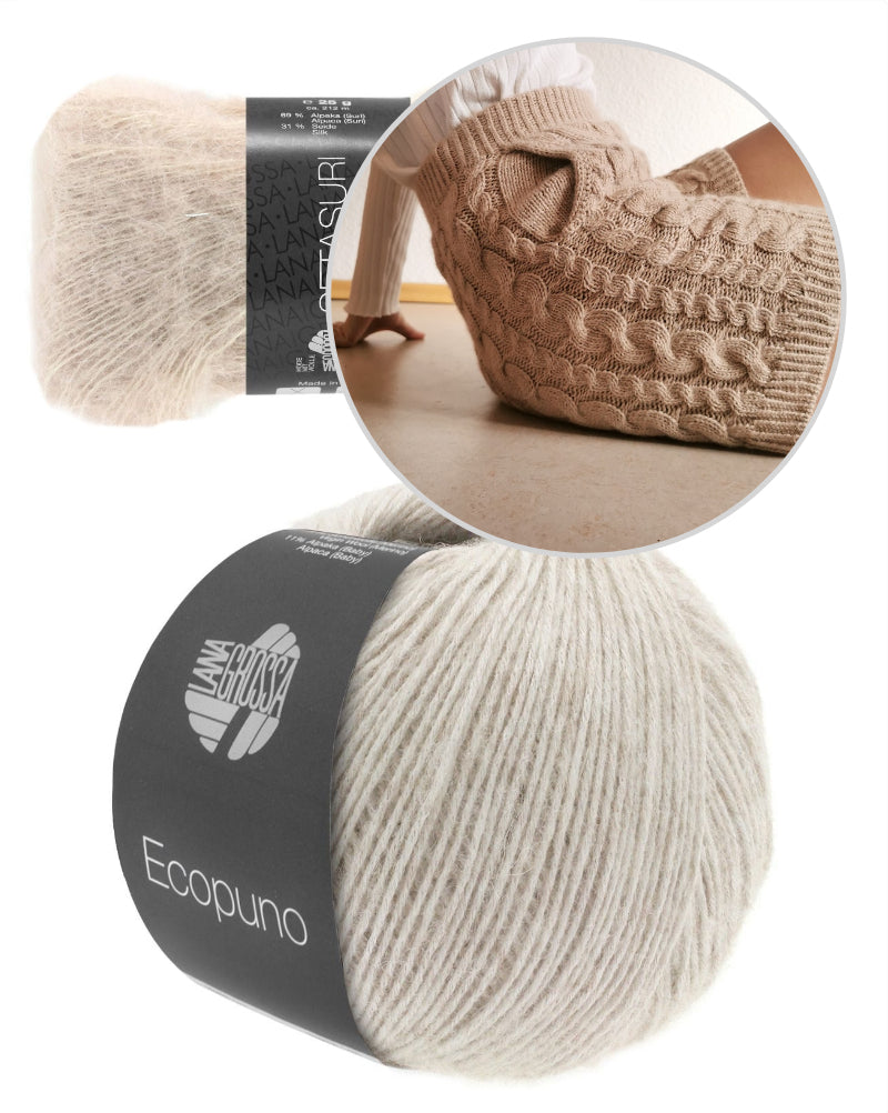 Cozy Cable Shorts von Ann-Kathrin Stoll mit Ecopuno und Setasuri von Lana Grossa 9