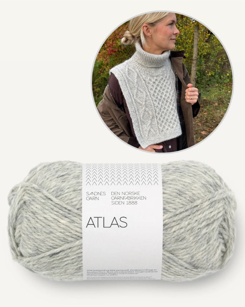 PetiteKnit Dagmar Neck mit Atls von Sandnes Garn 10