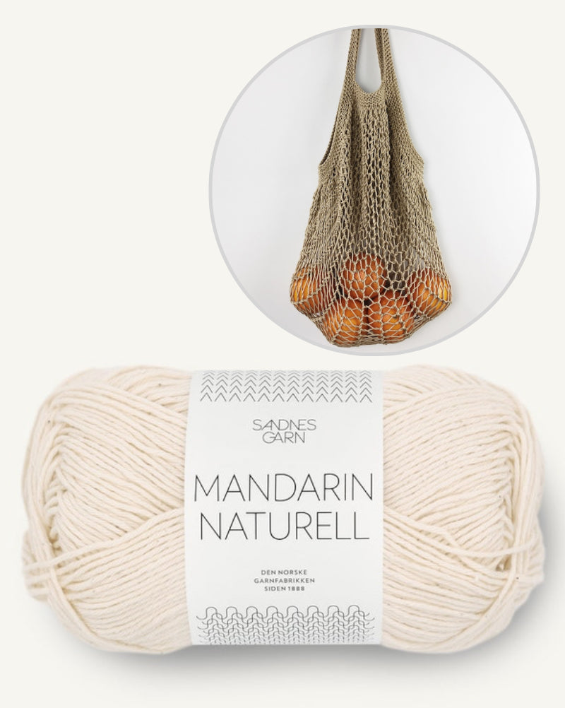 Paula-m Edda Bag 2.0 mit Mandarin Naturell von Sandnes Garn 9