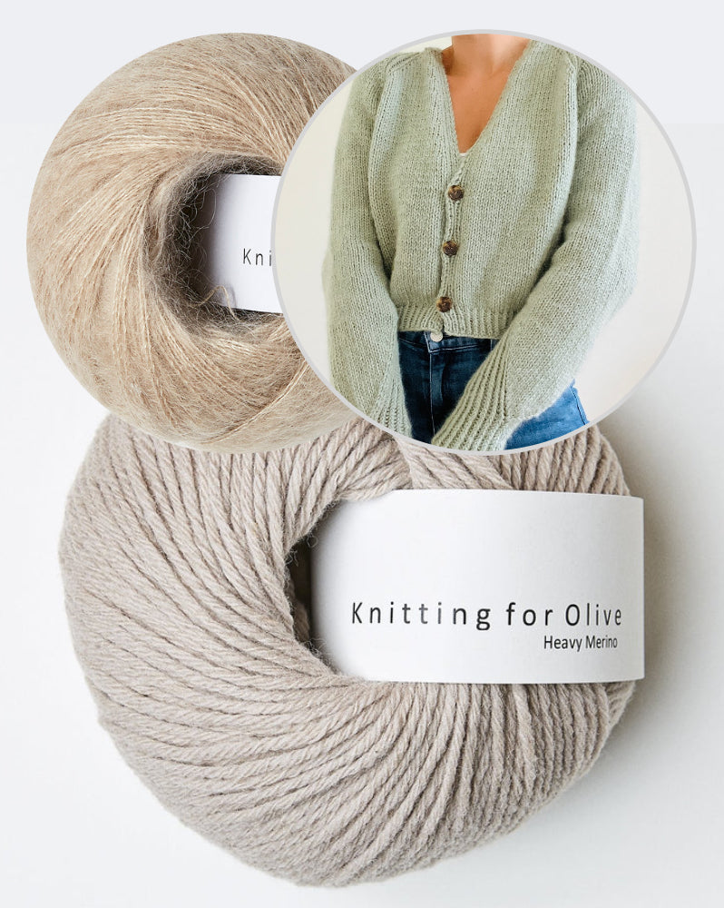 Kolibri by Johanna Edgar Cardigan mit Heavy Merino und Soft Silk Mohair von Knitting for Olive 12