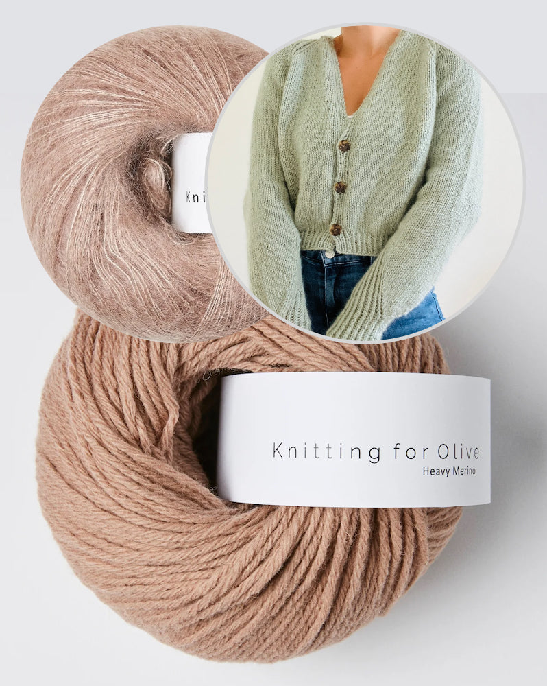 Kolibri by Johanna Edgar Cardigan mit Heavy Merino und Soft Silk Mohair von Knitting for Olive 17