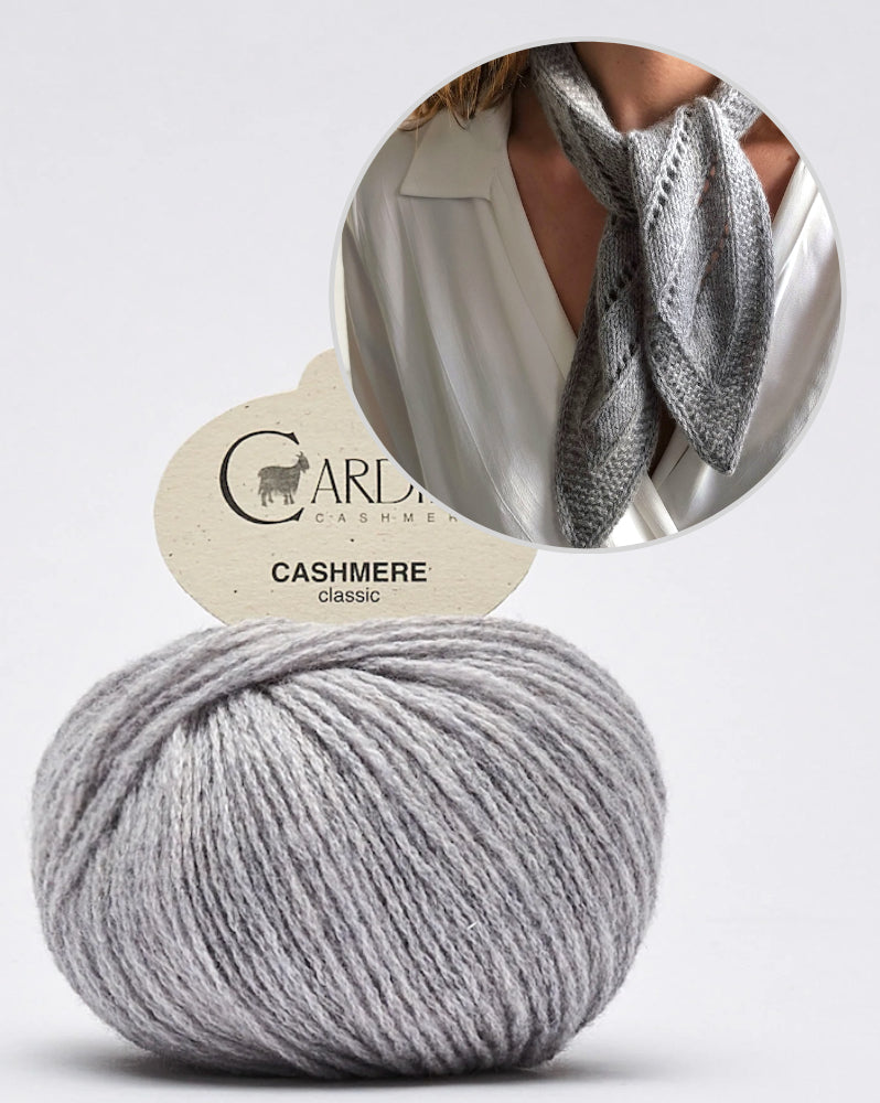 Paula-m Elise Scarf mit Classic cashmere von Cardiff Cashmere 6