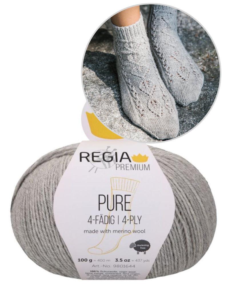 Erika Socks von Anja Heumann mit Pure von Regia Premium 5