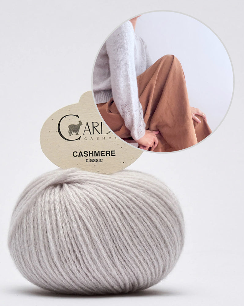 Felicity Shirt | zarte Musterärmel aus Classic Cashmere von Cardiff