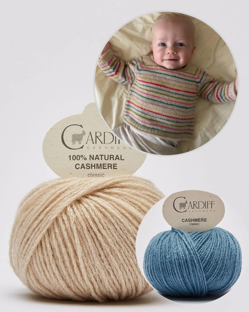 PetiteKnit Frankie Sweater Baby mit Classic Cashmere von Cardiff 11