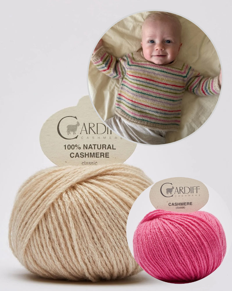 PetiteKnit Frankie Sweater Baby mit Classic Cashmere von Cardiff 10