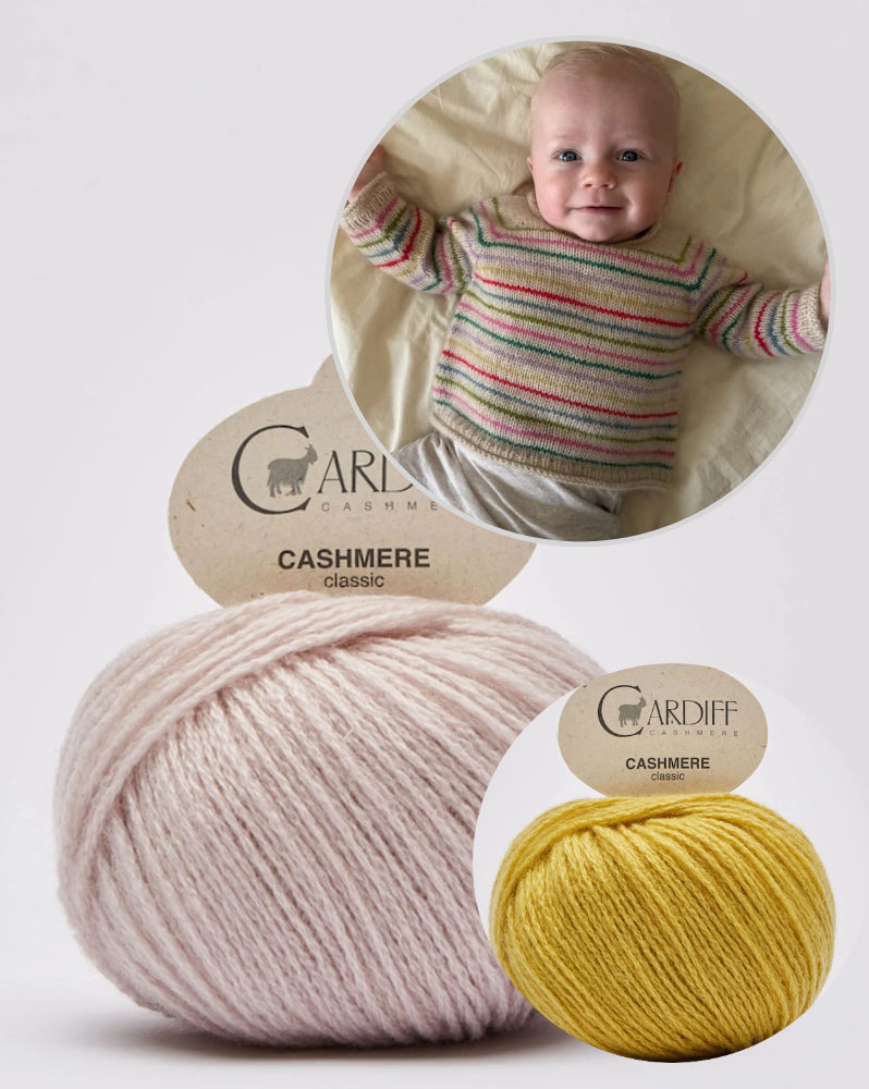 PetiteKnit Frankie Sweater Baby mit Classic Cashmere von Cardiff 13