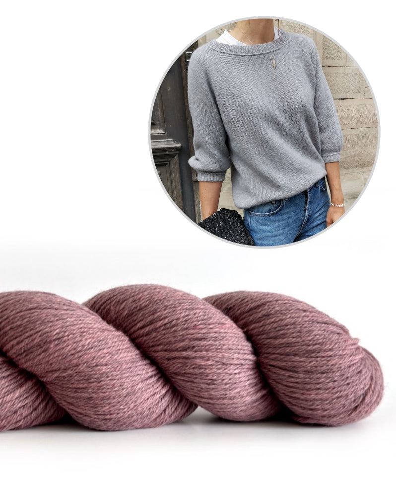 Freestyle Sweater | Basic sweater with Cheeky Merino Joy from Rosy Green Wool