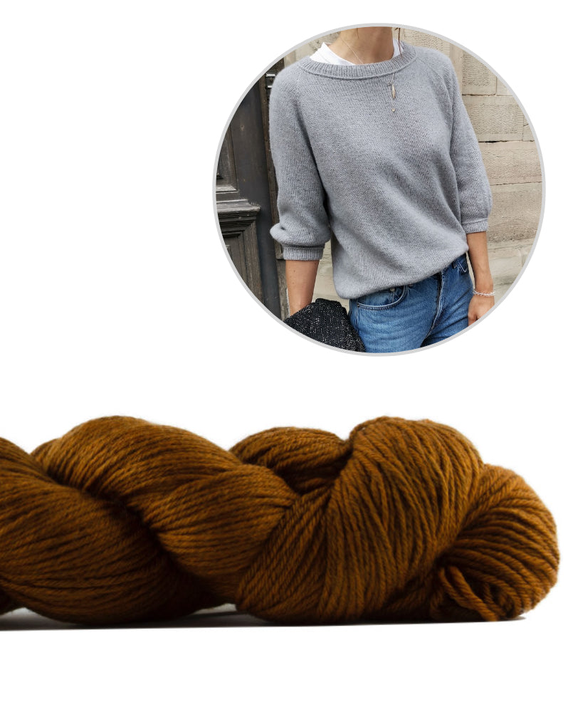 Freestyle Sweater | Basic sweater with Cheeky Merino Joy from Rosy Green Wool