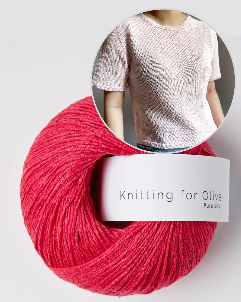 Gaia Tee | super Basic aus Pure Silk von Knitting for Olive